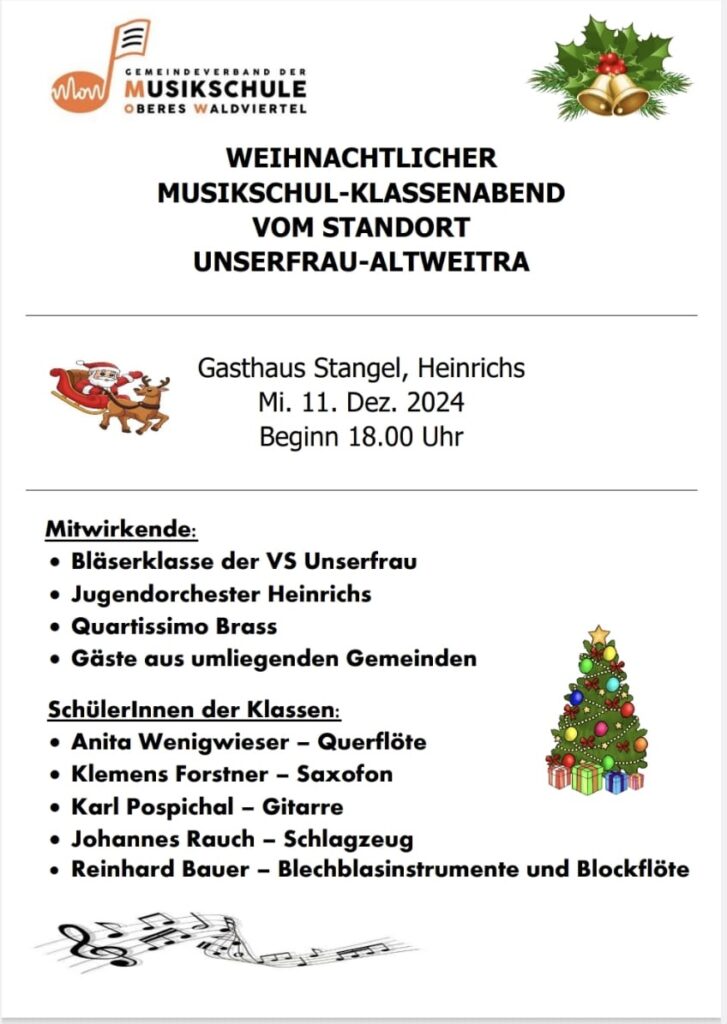 Weihnachtlicher Musikabend